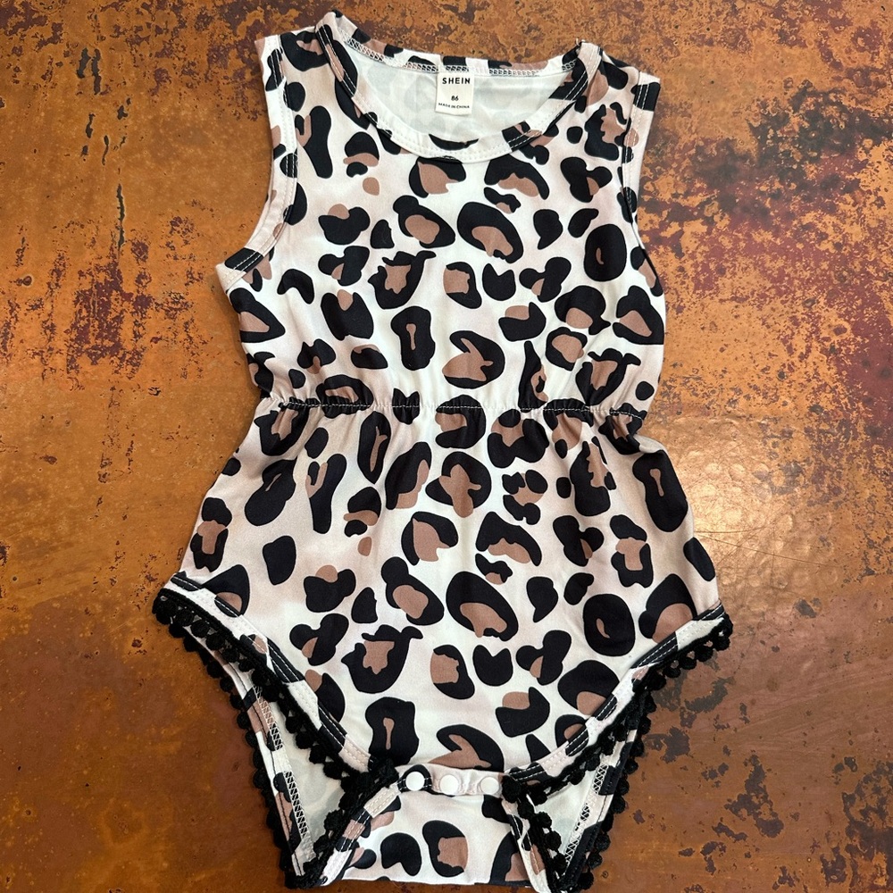Leopard Print Romper